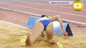 [Super SlowMotion] Top 4 Women Long Jump European Championship Zurich - part 1 #3