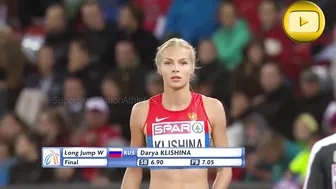 [Super SlowMotion] Top 4 Women Long Jump European Championship Zurich - part 1 #4