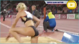 [Super SlowMotion] Top 4 Women Long Jump European Championship Zurich - part 1 #8