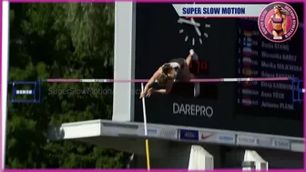 [Super SlowMotion] Junior Women Pole Vault & High Jump - European U20/U23 Championship 2021 - 2 #10