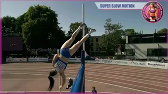 [Super SlowMotion] Junior Women Pole Vault & High Jump - European U20/U23 Championship 2021 - 3 #10