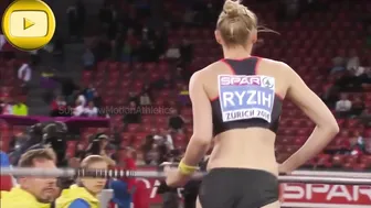 [Super SlowMotion] Highlights Women Pole Vault European Championship Zurich - part 3 #9