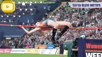 [SuperSlowMotion] Top 5 Women High Jump European Athletics Championships in Munich 2022 part 2 #4