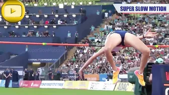 [SuperSlowMotion] Top 5 Women High Jump European Athletics Championships in Munich 2022 part 2 #6