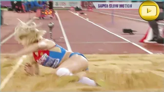 [Super SlowMotion] Top 5 Women Long Jump European Championship Zurich - part 2 #7