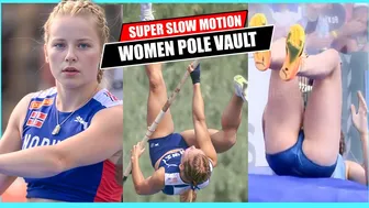 [Insane Slow-Motion Thrills]: Junior Women's Pole Vault Showdown! U23 Euro 2023 - Part 2