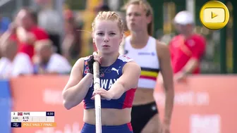 [Insane Slow-Motion Thrills]: Junior Women's Pole Vault Showdown! U23 Euro 2023 - Part 2 #2