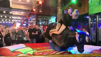 Mechanical bull riding April 13th 3024 in Benidorm ????????