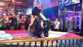 Mechanical bull riding April 13th 3024 in Benidorm ♥️♥️♥️♥️ #10