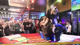 Mechanical bull riding April 13th 3024 in Benidorm ♥️♥️♥️♥️ #5