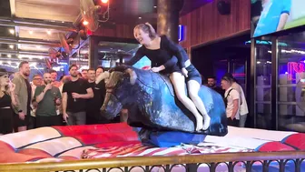 Mechanical bull riding April 13th 3024 in Benidorm ♥️♥️♥️♥️ #6