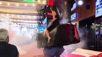 Mechanical bull riding May 24th 2024 in Benidorm Spain ♥️♥️♥️♥️ #4