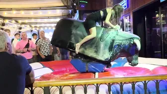 Mechanical bull riding May 24th 2024 in Benidorm Spain ♥️♥️♥️♥️ #8