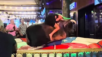 Mechanical bull riding May 24th 2024 in Benidorm Spain ♥️♥️♥️♥️ #9