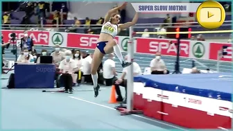 [Super SlowMotion] Top 5 Women High Jump Pentathlon Torun Poland 2021 - part 1 #6