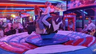 Mechanical bull riding March 9th 2024 in Benidorm Spain ????