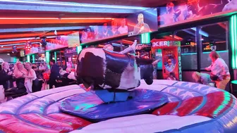 Mechanical bull riding March 9th 2024 in Benidorm Spain ♥️♥️ #8