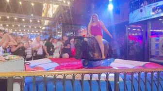 First mechanical bull riding July 1st 2024 in Benidorm Spain ♥️♥️♥️♥️ #6