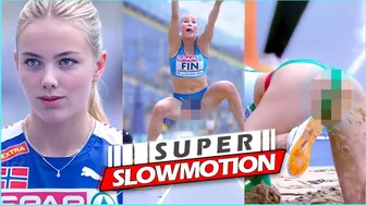 [Super SlowMotion] Women Long Jump Highlights - 1st & 2nd Division - European Team Games 2023 #1