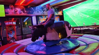 Mechanical bull riding April 8th 2024 in Benidorm ????