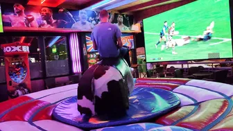 Mechanical bull riding April 8th 2024 in Benidorm ♥️♥️ #3