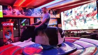 Mechanical bull riding April 8th 2024 in Benidorm ♥️♥️ #4