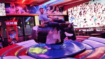 Mechanical bull riding April 8th 2024 in Benidorm ♥️♥️ #5