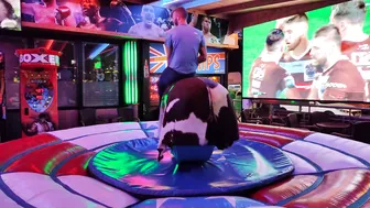 Mechanical bull riding April 8th 2024 in Benidorm ♥️♥️ #6