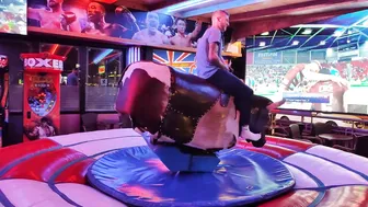 Mechanical bull riding April 8th 2024 in Benidorm ♥️♥️ #8