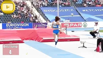 [Super SlowMotion] Top 5 Women Pole Vault Jumps 2019 Team Championship #8