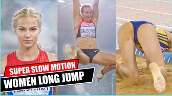 [Super SlowMotion] 4 Great Jumps Women Long Jump European Championship Zurich - part 4