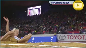 [Super SlowMotion] 4 Great Jumps Women Long Jump European Championship Zurich - part 4 #10