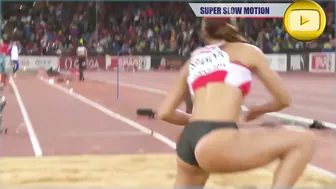 [Super SlowMotion] 4 Great Jumps Women Long Jump European Championship Zurich - part 4 #8