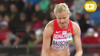 [Super SlowMotion] 4 Great Jumps Women Long Jump European Championship Zurich - part 4 #9