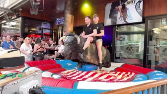 mechanical bull riding April 12th 2023 in Benidorm #4