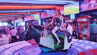 Mechanical bull riding February 27th 2024 in Benidorm ♥️♥️♥️♥️♥️♥️ #2