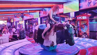 Mechanical bull riding February 27th 2024 in Benidorm ♥️♥️♥️♥️♥️♥️ #5