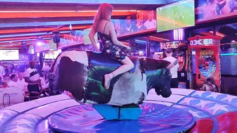 Mechanical bull riding February 27th 2024 in Benidorm ♥️♥️♥️♥️♥️♥️ #6