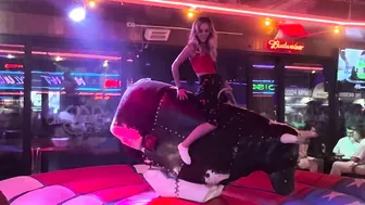 Mechanical bull in Benidorm May 7th 2024 in Spain ♥️♥️♥️♥️ #2