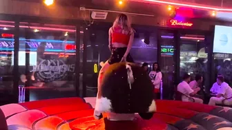 Mechanical bull in Benidorm May 7th 2024 in Spain ♥️♥️♥️♥️ #7