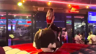 Mechanical bull in Benidorm May 7th 2024 in Spain ♥️♥️♥️♥️ #8