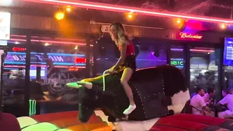 Mechanical bull in Benidorm May 7th 2024 in Spain ♥️♥️♥️♥️ #9