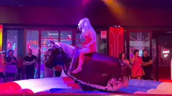 Mechanical bull riding May 25th 2024 in Benidorm Alicante ♥️♥️♥️♥️ #9