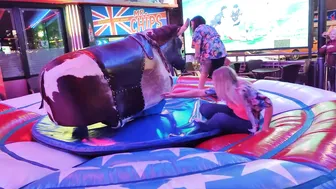 Mechanical bull riding March 7th 2024 in Benidorm Spain ♥️♥️ #10