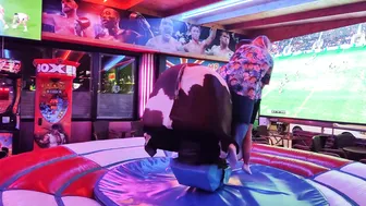 Mechanical bull riding March 7th 2024 in Benidorm Spain ♥️♥️ #9