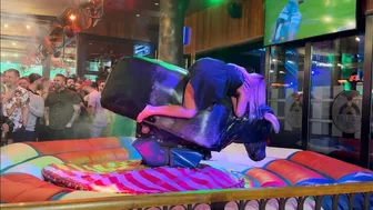 Mechanical bull riding April 23rd 2024 in Benidorm Spain ????????