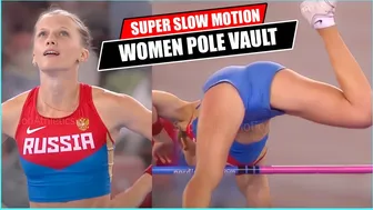 [SuperSlowMotion] Top 5 Anzhelika Sidorova Pole Vault jumps