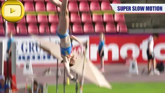 [SuperSlowMotion] Top 5 Anzhelika Sidorova Pole Vault jumps #2