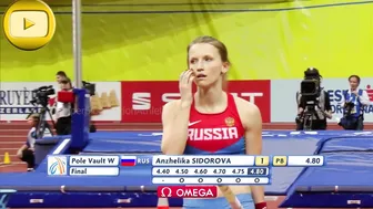 [SuperSlowMotion] Top 5 Anzhelika Sidorova Pole Vault jumps #8