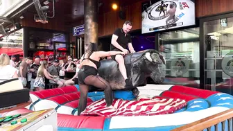 Mechanical bull riding April 29th 2024 in Benidorm Spain ♥️♥️♥️♥️ #3